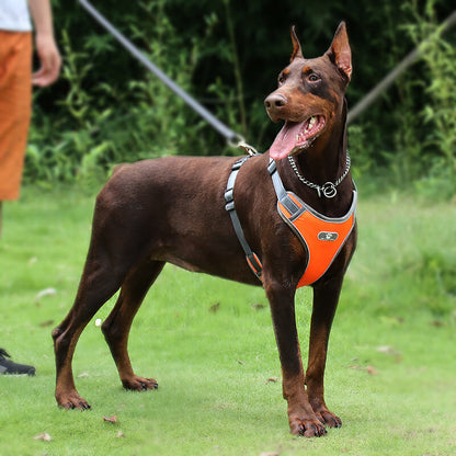 Mesh Ventilation Dog Harness Adjustable with Reflective Trim 5