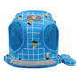 Plaid Adjustable Dog Harness Soft Mesh Vest with Leash