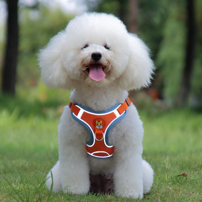 Suede Dog Harness Adjustable Soft Padding for Small Medium Dogs 6