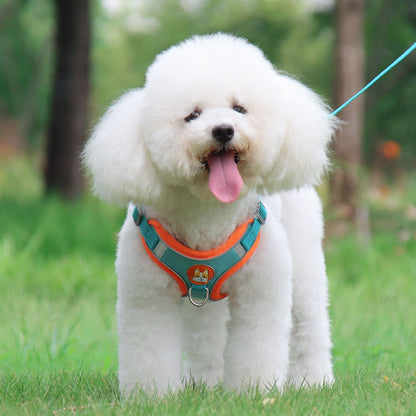 Suede Dog Harness Adjustable Soft Padding for Small Medium Dogs 5