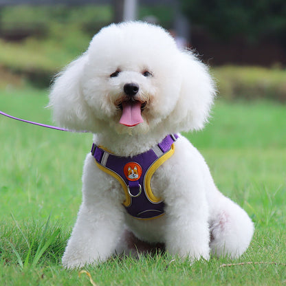 Suede Dog Harness Adjustable Soft Padding for Small Medium Dogs 3