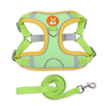 Suede Dog Harness Adjustable Soft Padding for Small Medium Dogs
