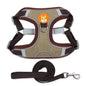 Suede Dog Harness Adjustable Soft Padding for Small Medium Dogs