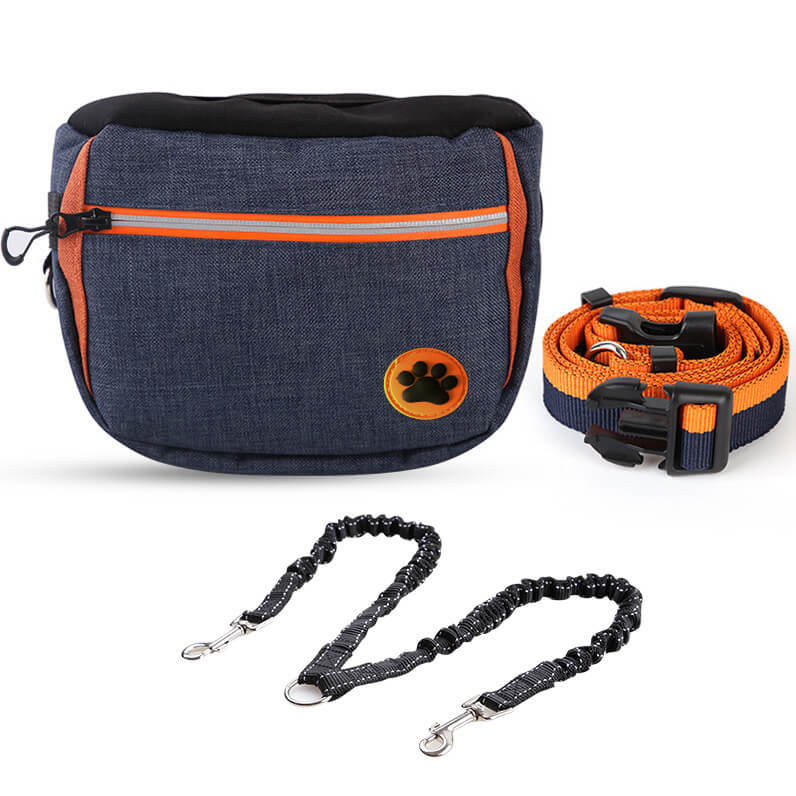 Waterproof Dog Training Treat Bag with Adjustable Waist Strap