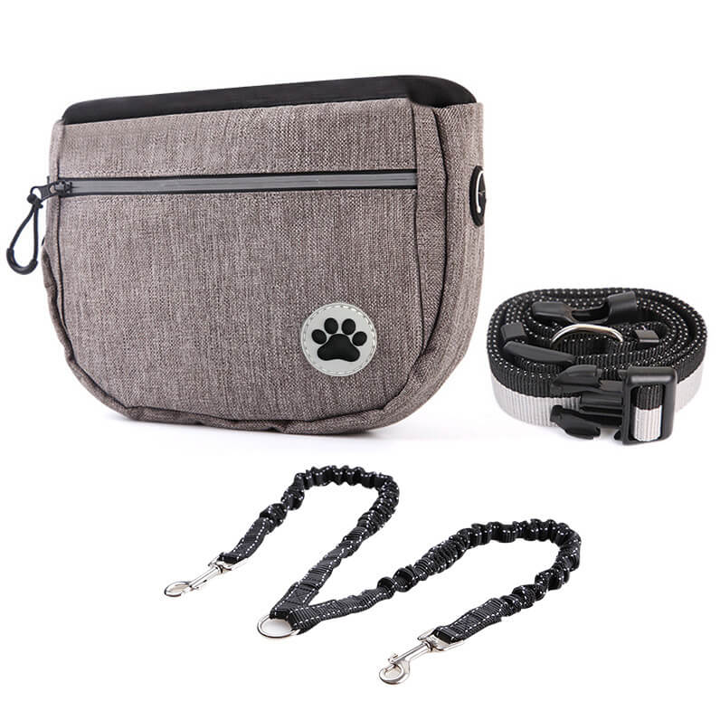 Waterproof Dog Training Treat Bag with Adjustable Waist Strap