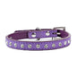 Rhinestone Dog Collar Adjustable Leather Sparkle Design