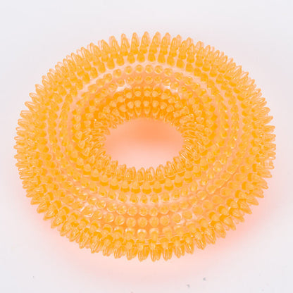 Wholesale Squeaky Interactive Spiky Ring Dog Chew Toys (1)