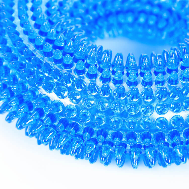 Spiky Ring Dog Chew Toy Squeaky TPR Durable 10cm 12cm 5