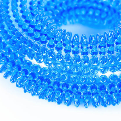 Spiky Ring Dog Chew Toy Squeaky TPR Durable 10cm 12cm 5
