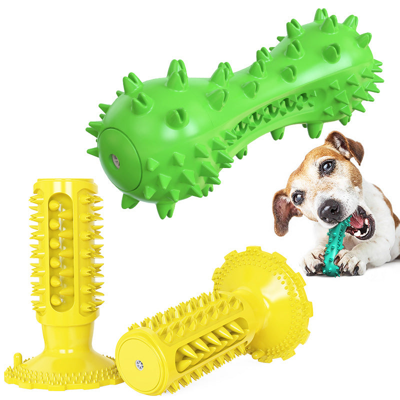 Indestructible Squeaky Dog Chew Toy Toothbrush TPR Material