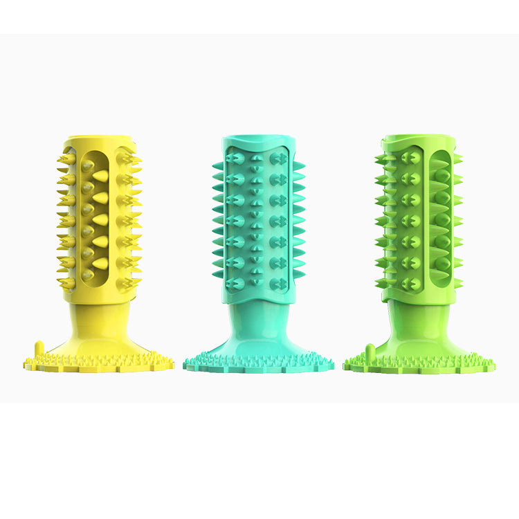 Indestructible Squeaky Dog Chew Toy Toothbrush TPR Material 7