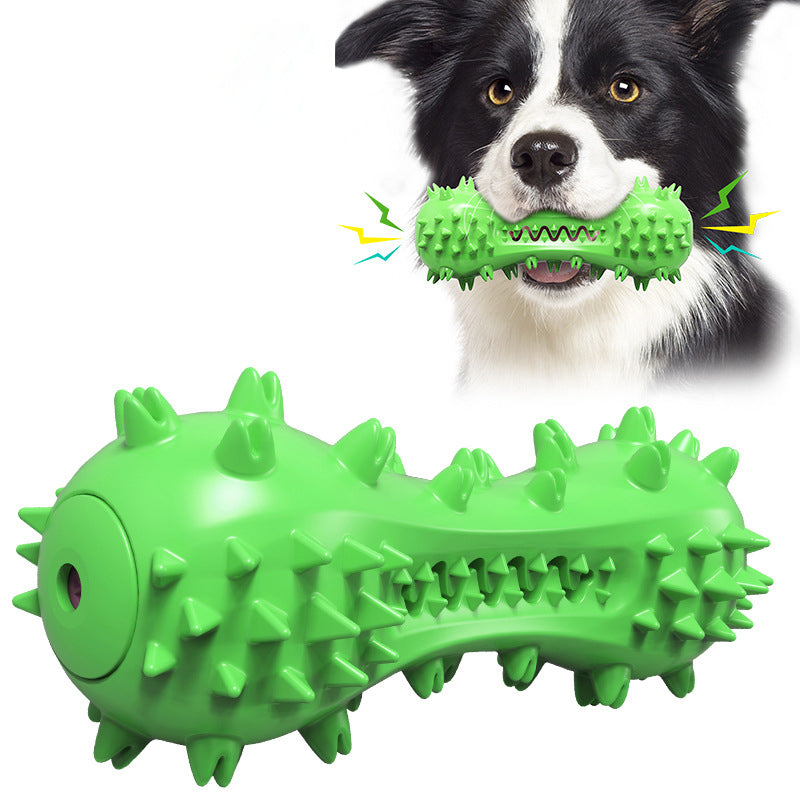 Indestructible Squeaky Dog Chew Toy Toothbrush TPR Material 2
