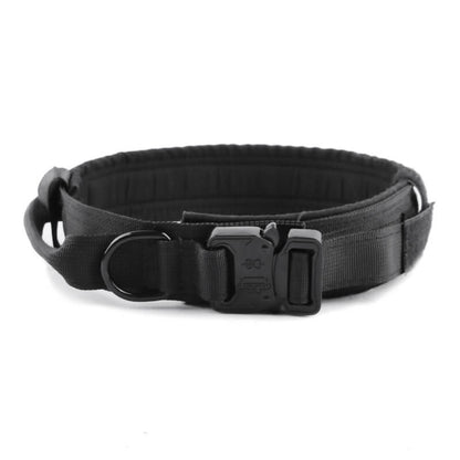 Tactical Nylon Dog Collar Heavy Duty Adjustable Metal Buckle