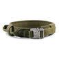 Tactical Nylon Dog Collar Heavy Duty Adjustable Metal Buckle