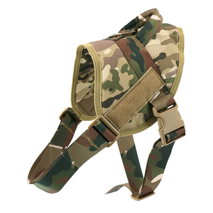 Tactical Dog Harness Adjustable Training Vest Nylon