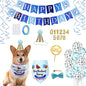 Adjustable Dog Bandana Birthday Party Supplies with Bow Tie and Hat