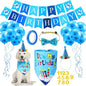 Dog Birthday Party Supplies Bandana Hat Bow Tie Set