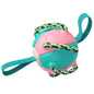 Interactive Dog Fetch Toy Durable Flying Disc with Rope Handles