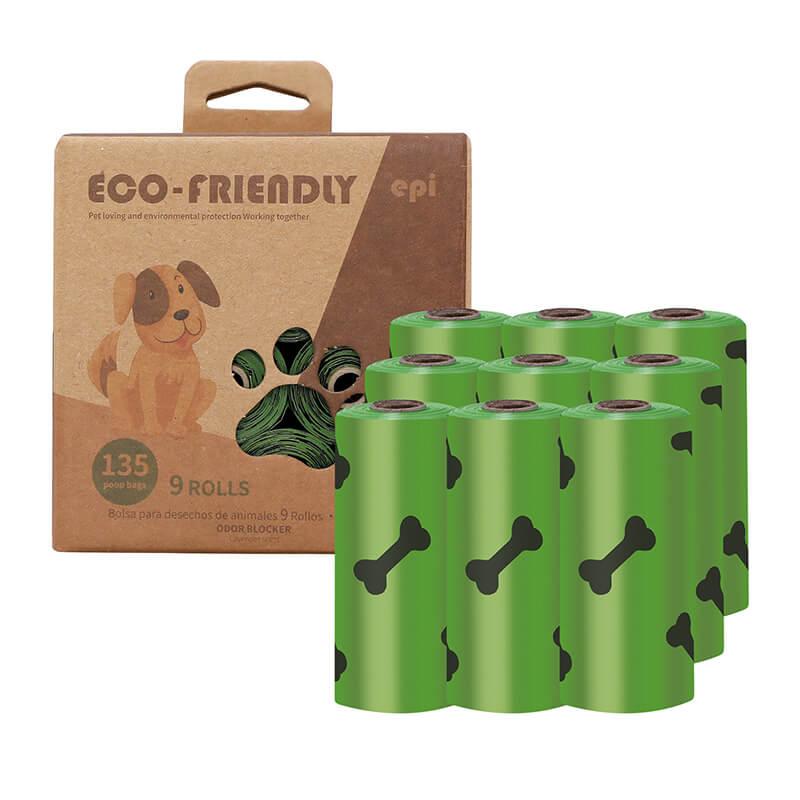 Extra Thick Dog Poop Bags Strong Biodegradable 15 Bags Per Roll
