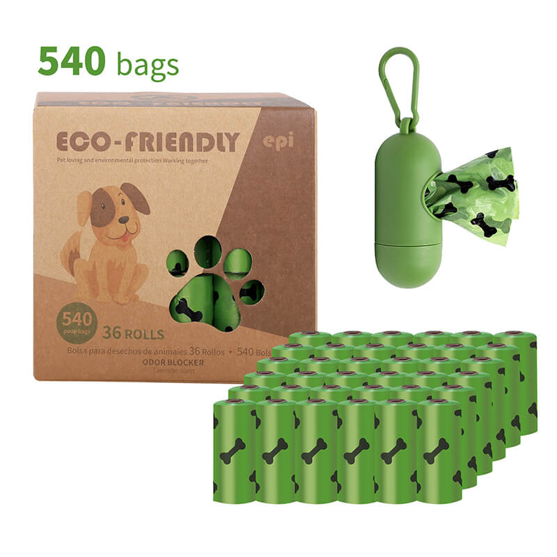 Extra Thick Dog Poop Bags Strong Biodegradable 15 Bags Per Roll