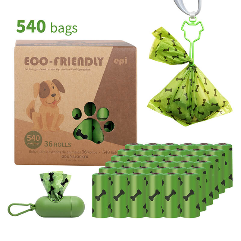 Extra Thick Dog Poop Bags Strong Biodegradable 15 Bags Per Roll