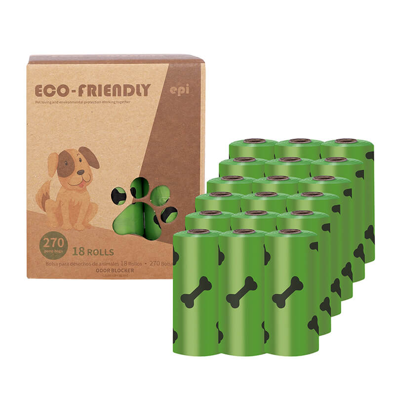 Extra Thick Dog Poop Bags Strong Biodegradable 15 Bags Per Roll