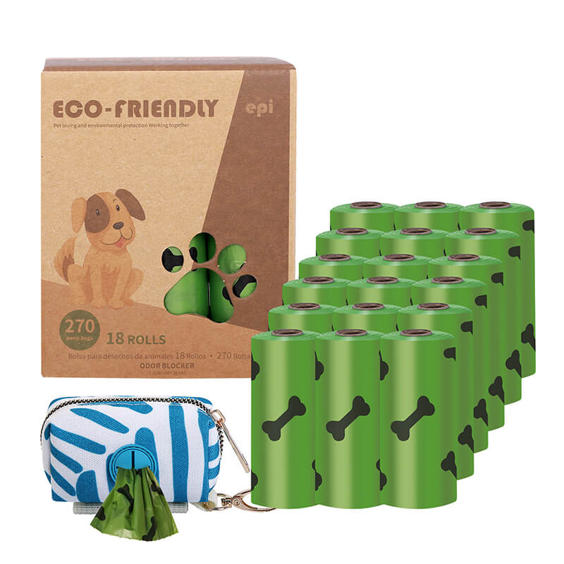 Extra Thick Dog Poop Bags Strong Biodegradable 15 Bags Per Roll