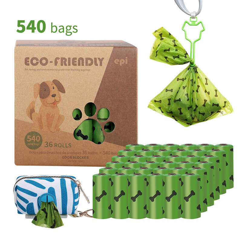 Extra Thick Dog Poop Bags Strong Biodegradable 15 Bags Per Roll