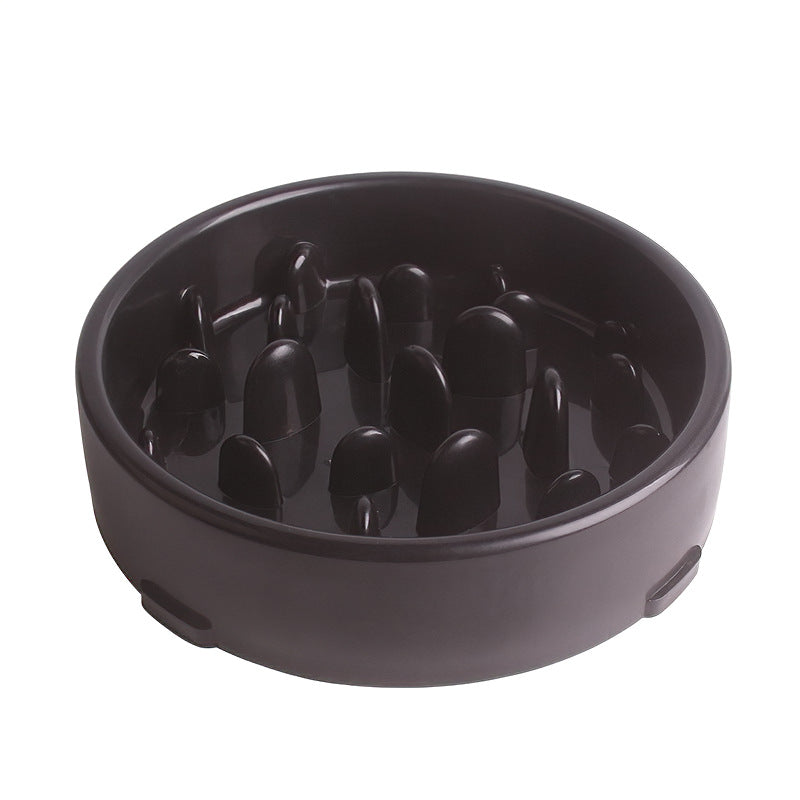 Plastic Dog Slow Feeder Bowl 20cm Diameter Interactive Toy