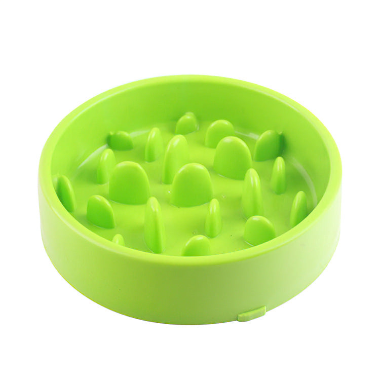 Plastic Dog Slow Feeder Bowl 20cm Diameter Interactive Toy