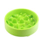 Plastic Dog Slow Feeder Bowl 20cm Diameter Interactive Toy