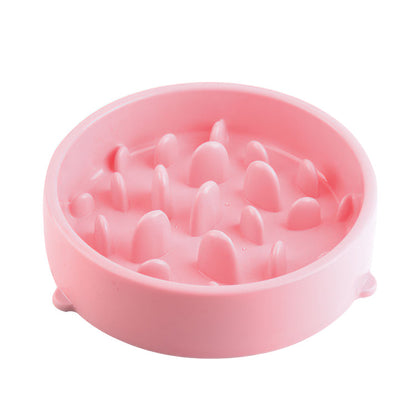 Plastic Dog Slow Feeder Bowl 20cm Diameter Interactive Toy