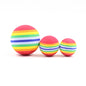 Rainbow EVA Dog Fetch Toy Soft Durable Ball Variety Sizes