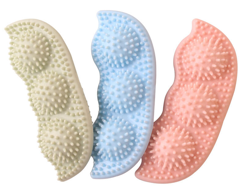 Rubber Dog Chew Toy Teeth Cleaning Toothbrush Shape