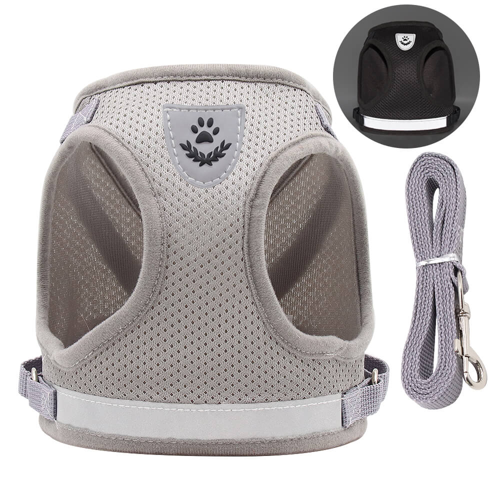 Reflective Dog Harness Traction Rope Adjustable Vest