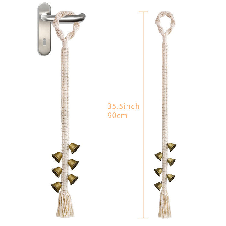 Woven Dog Rope Toy Training Doorbell with Bells 6
