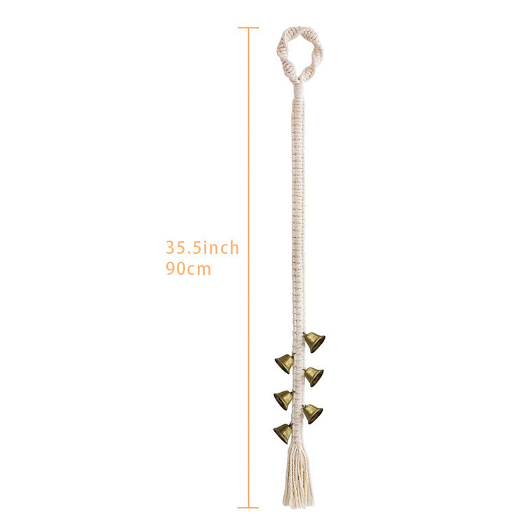 Woven Dog Rope Toy Training Doorbell with Bells 2
