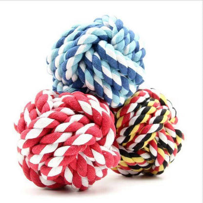 Cotton Dog Rope Toy Durable Knot Chew Toy for Dogs 21