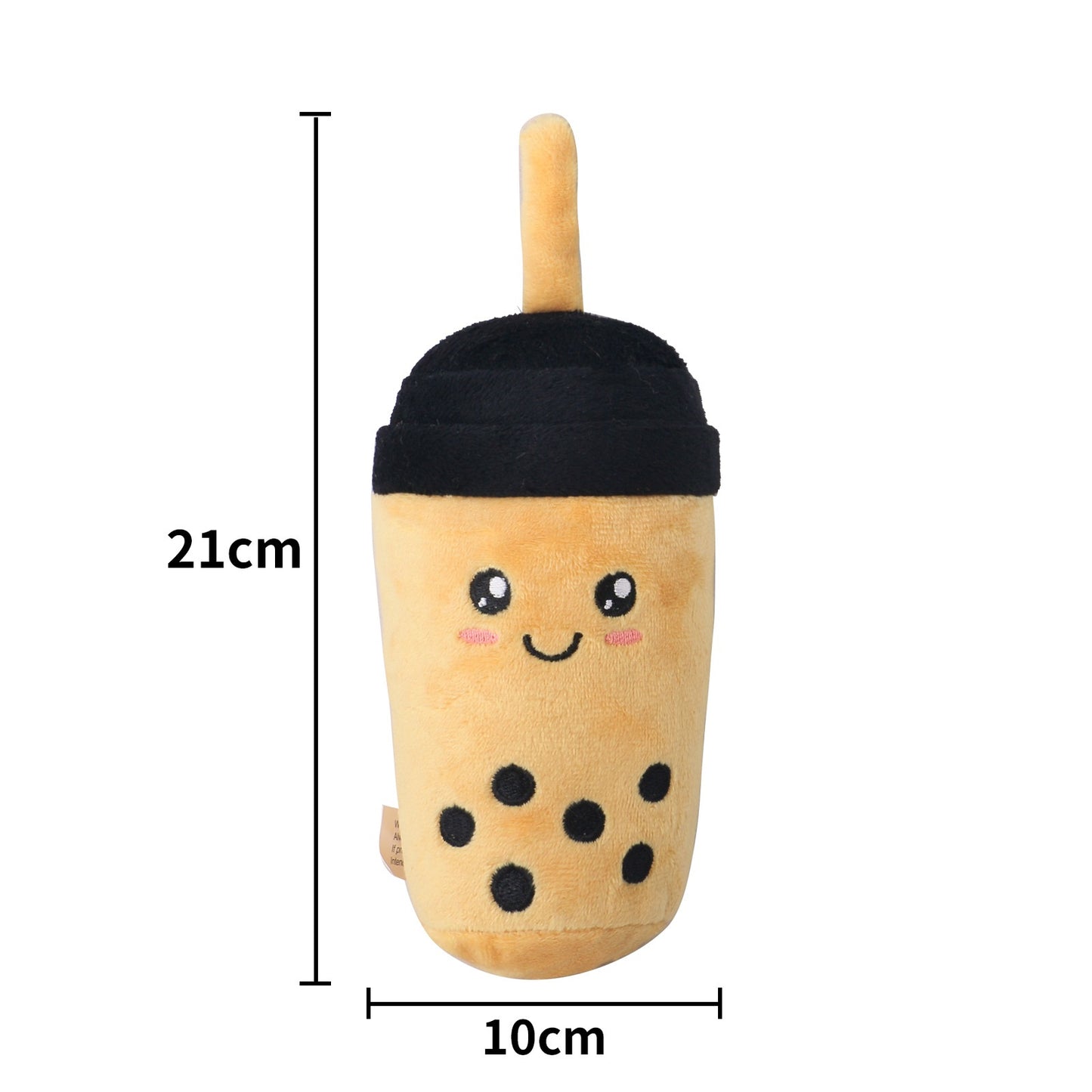 Plush Dog Toy Cola Bubble Tea Soft Squeaky Fun 5