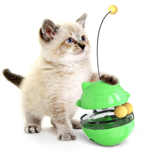 Interactive Cat Toys Tumbler Cat Shape Relieving Fun Toy