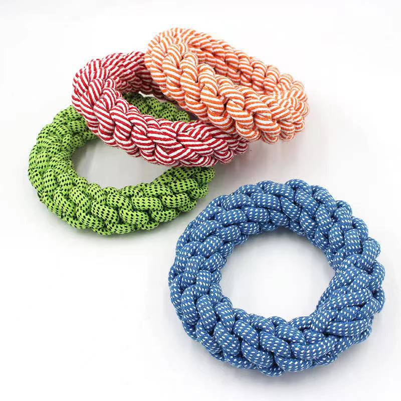 Cotton Dog Rope Toy Durable Knot Chew Toy for Dogs 22