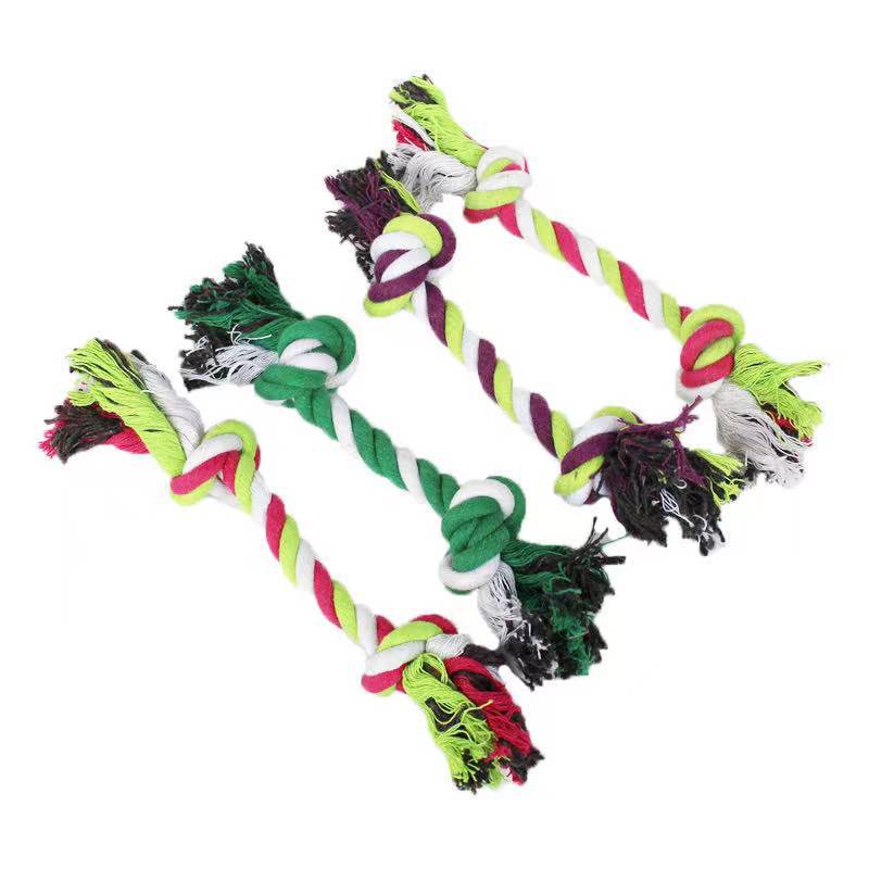 Cotton Dog Rope Toy Durable Knot Chew Toy for Dogs 9