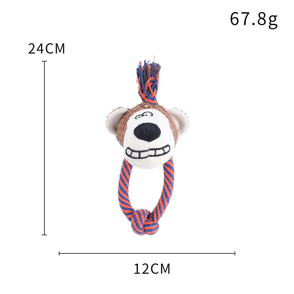 Squeaky Plush Dog Toy Soft Durable Interactive 14