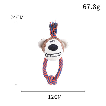 Squeaky Plush Dog Toy Soft Durable Interactive 14