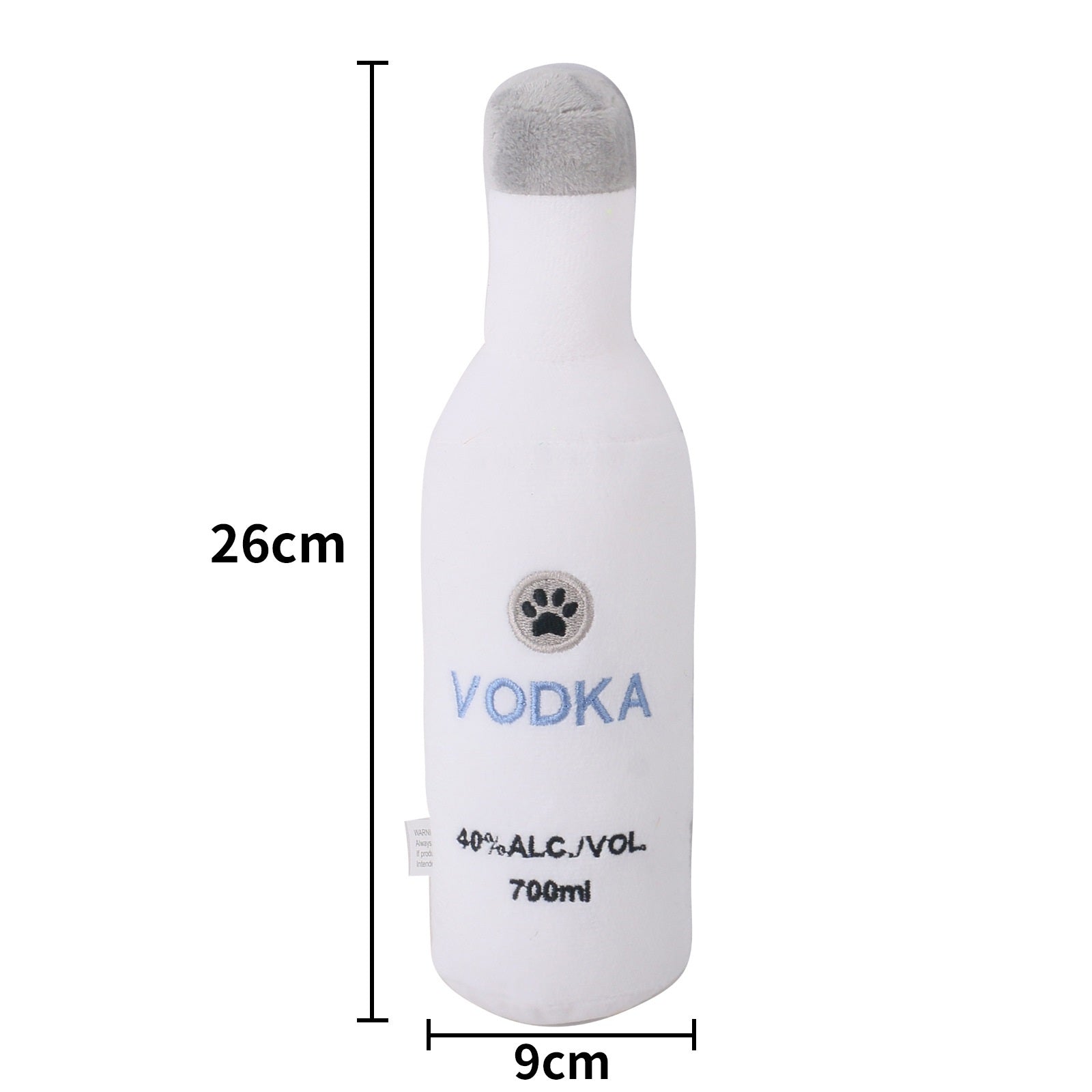 Whiskey Bottle Plush Dog Toy Soft Squeaky Chew Toy 4