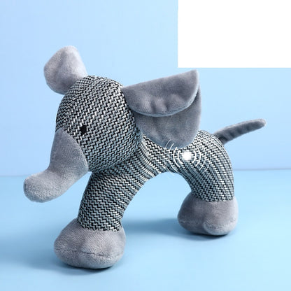 Plush Dog Chew Toy Squeaky Elephant Monkey Dog Shapes 2