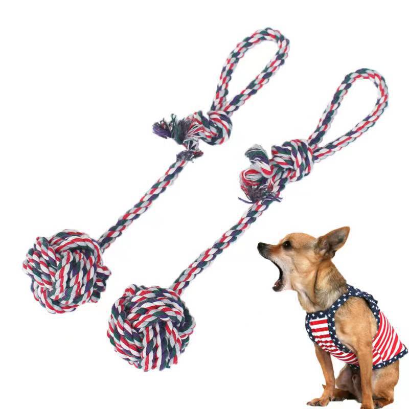 Cotton Dog Rope Toy Durable Knot Chew Toy for Dogs 12