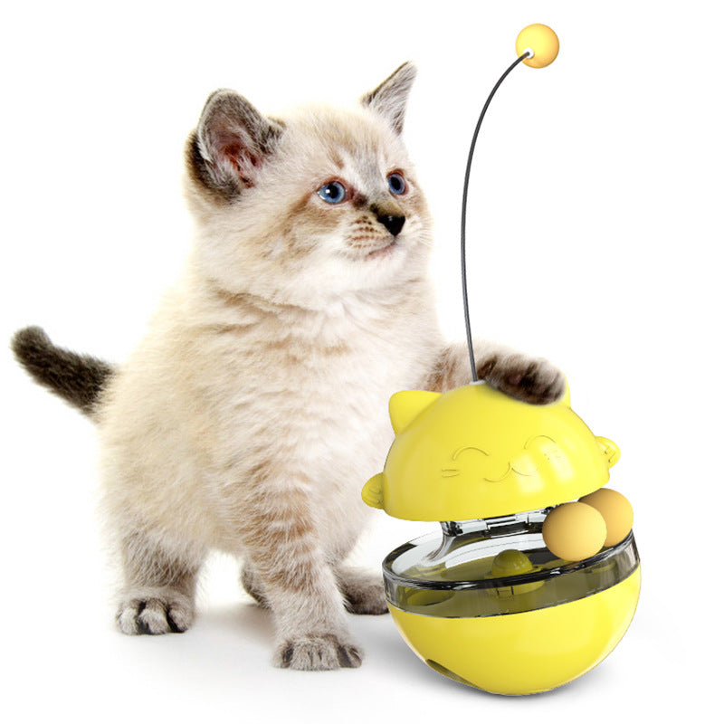 Interactive Cat Toys Tumbler Cat Shape Relieving Fun Toy 2