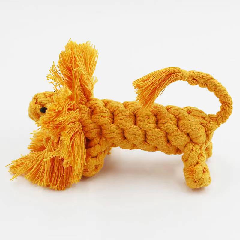 Cotton Dog Rope Toy Durable Knot Chew Toy for Dogs 13