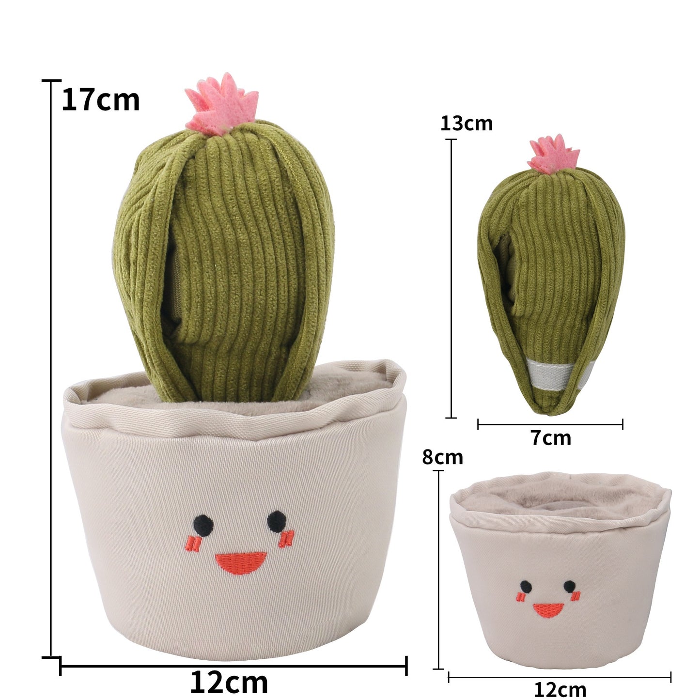 Cactus Plush Dog Toy Soft Interactive Stuffed Toy 2